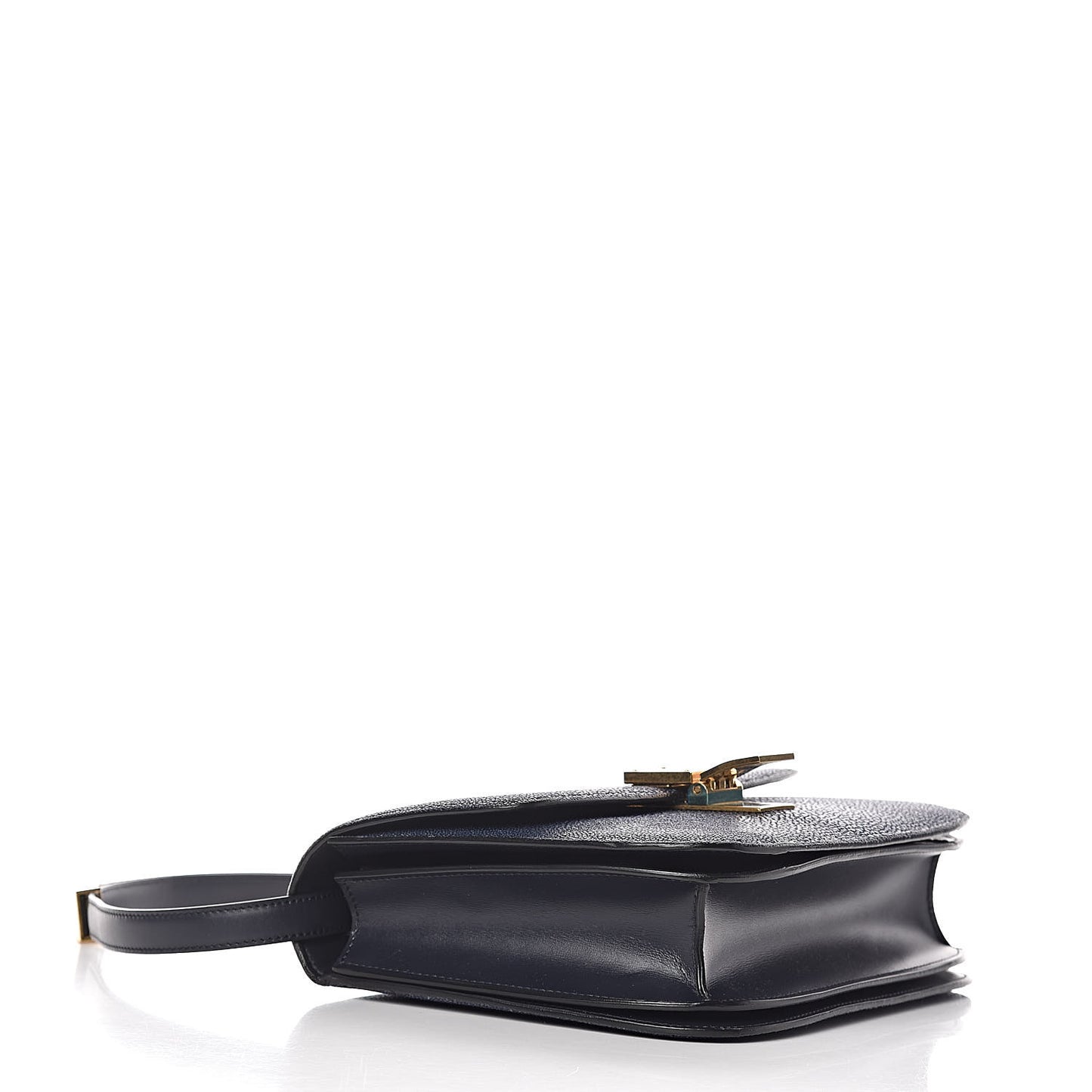 Stingray Medium Classic Box Flap Bag Navy