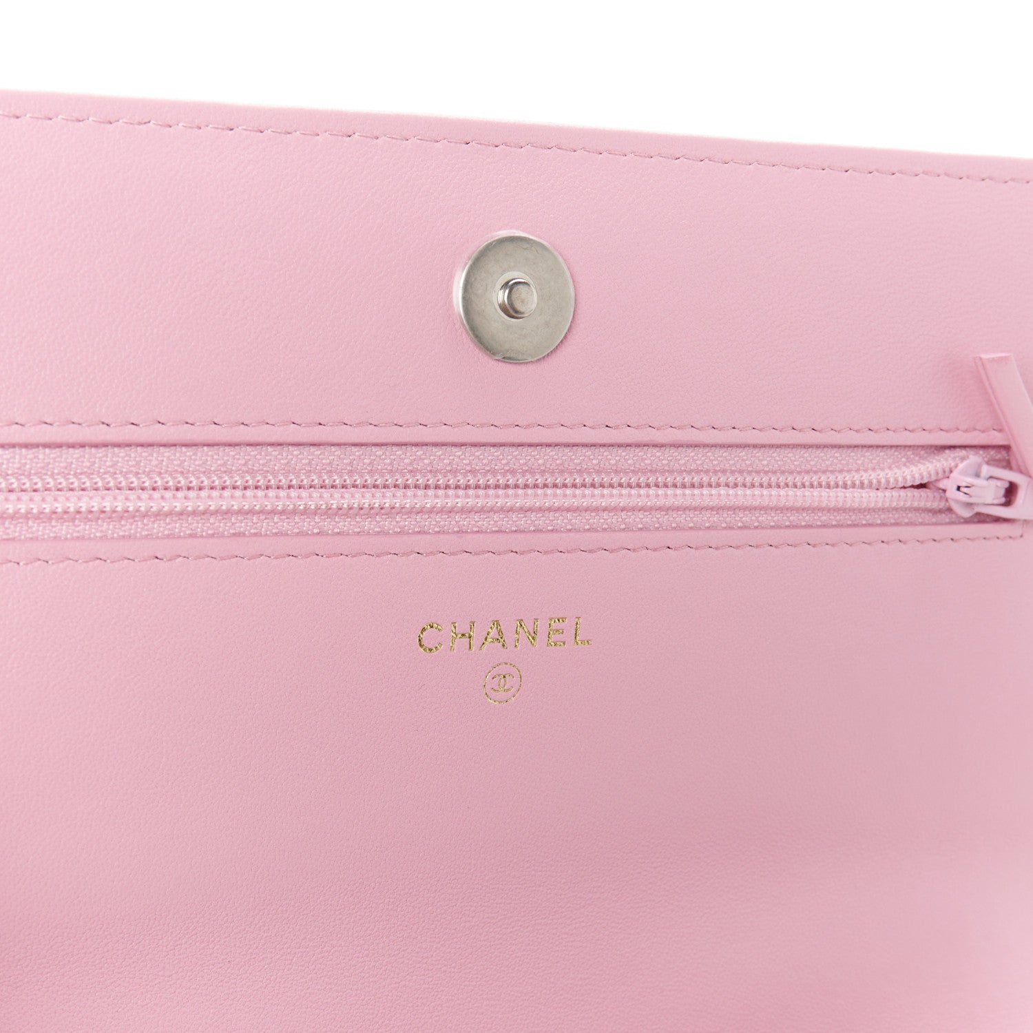 Chanel Lambskin Quilted Chanel 19 Wallet On Chain WOC Pink 6 of 12
