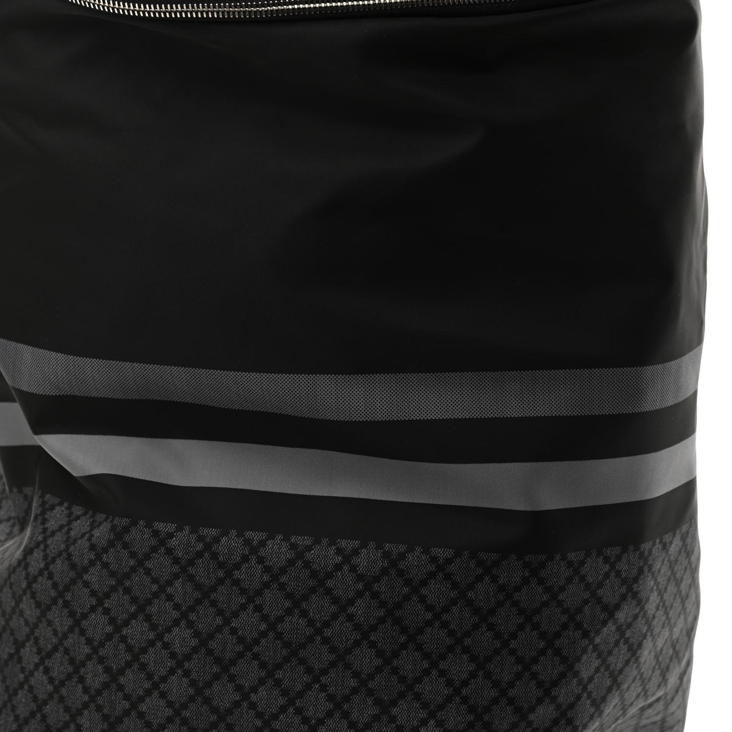 Nylon Diamante Backpack Black