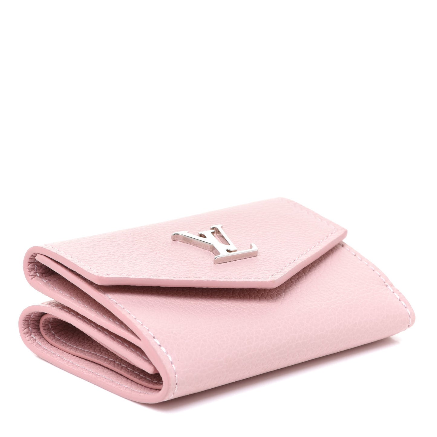 Calfskin Lockmini Wallet Rose Ballerine