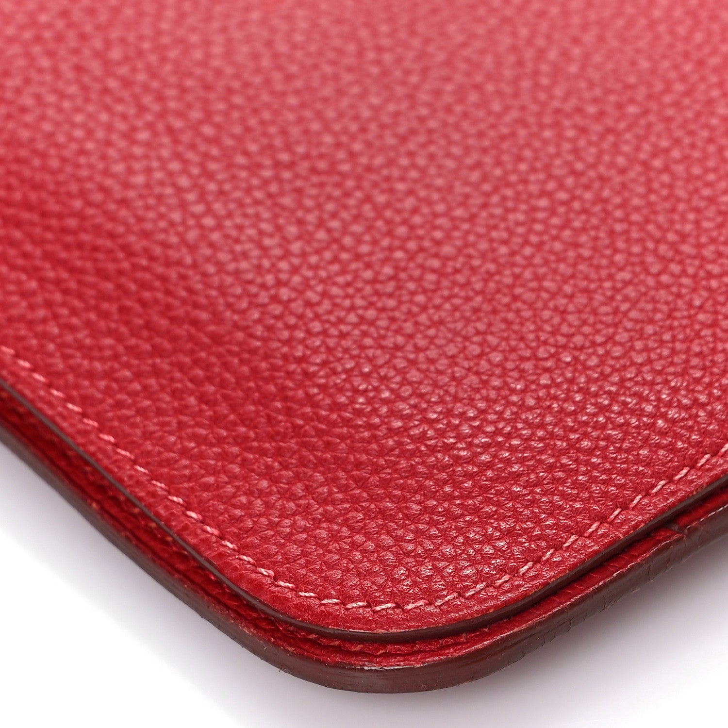 Hermes Togo Dogon Duo Wallet Rouge Casaque 8 of 11