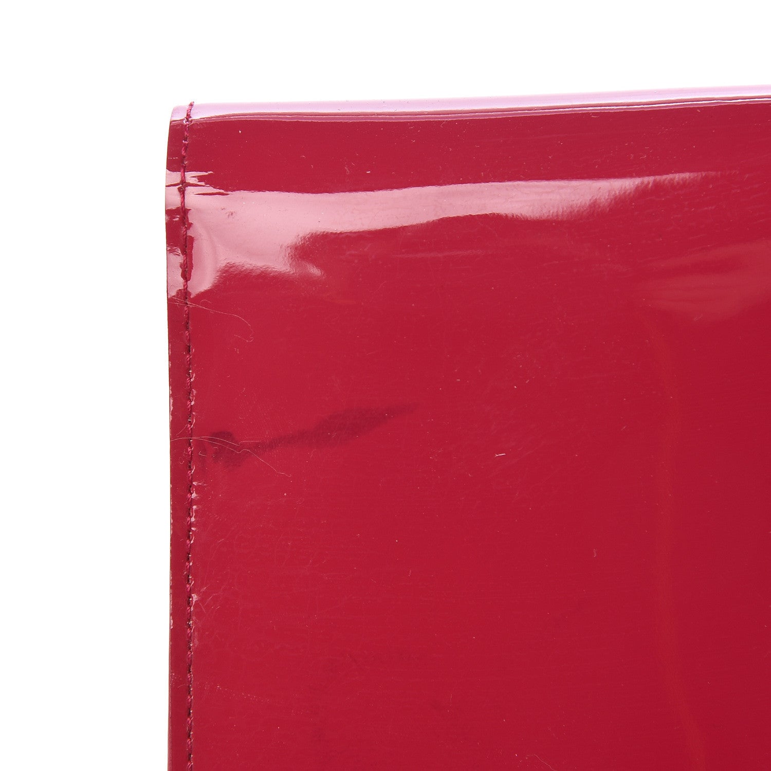 Louis Vuitton Patent Louise Clutch Rose Indien 8 of 9