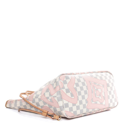 Louis Vuitton Damier Azur Tahitienne Neverfull MM 3 of 18