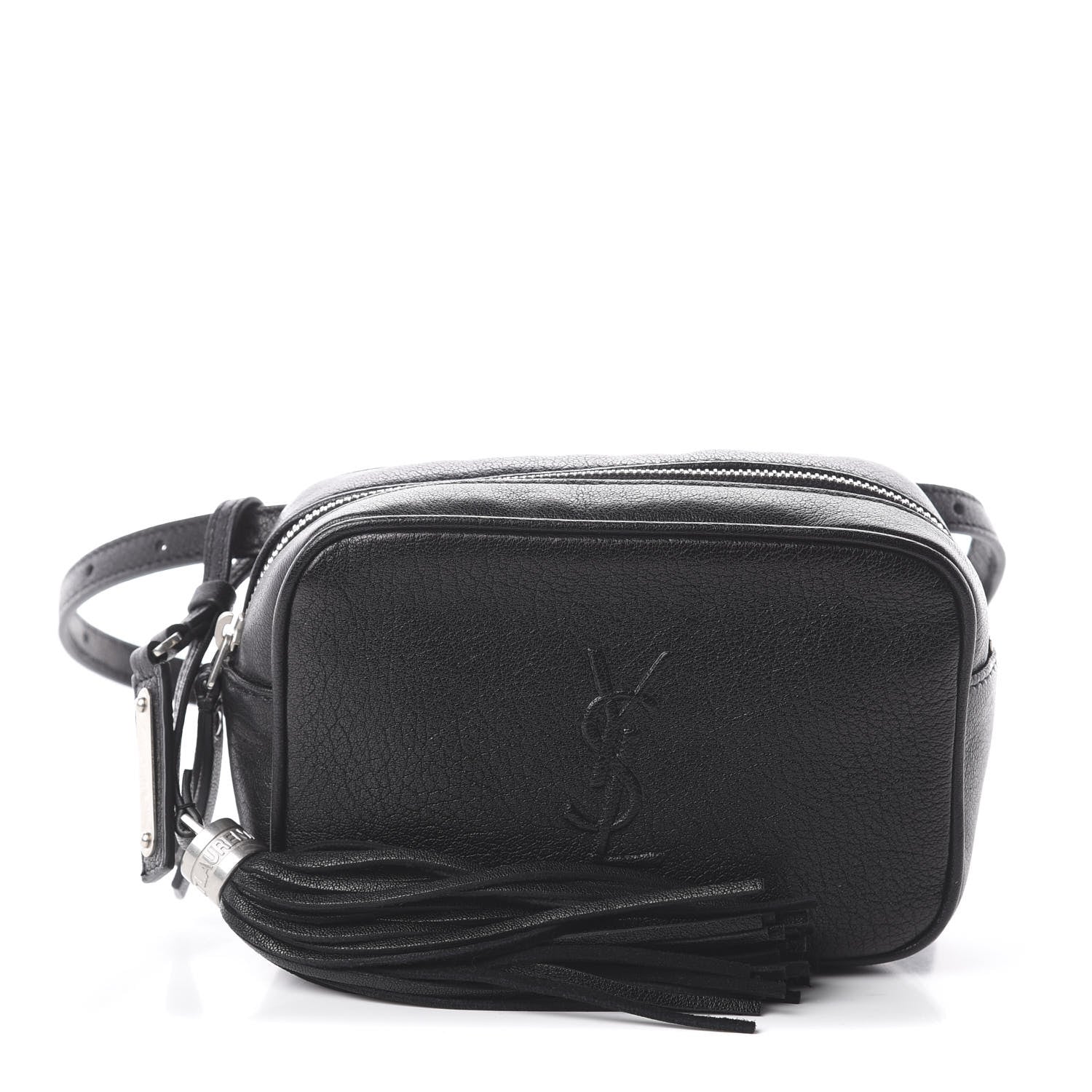 Saint Laurent Lambskin Monogram Lou Belt Bag Black 1 of 7
