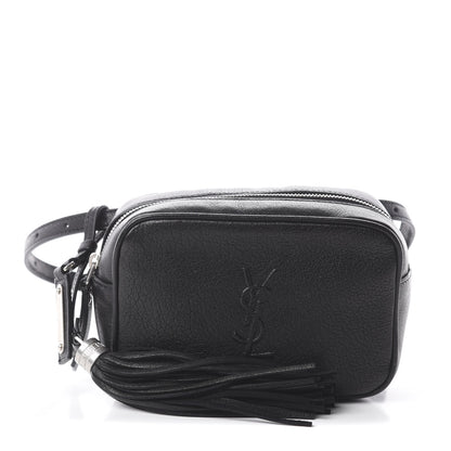 Saint Laurent Lambskin Monogram Lou Belt Bag Black 1 of 7
