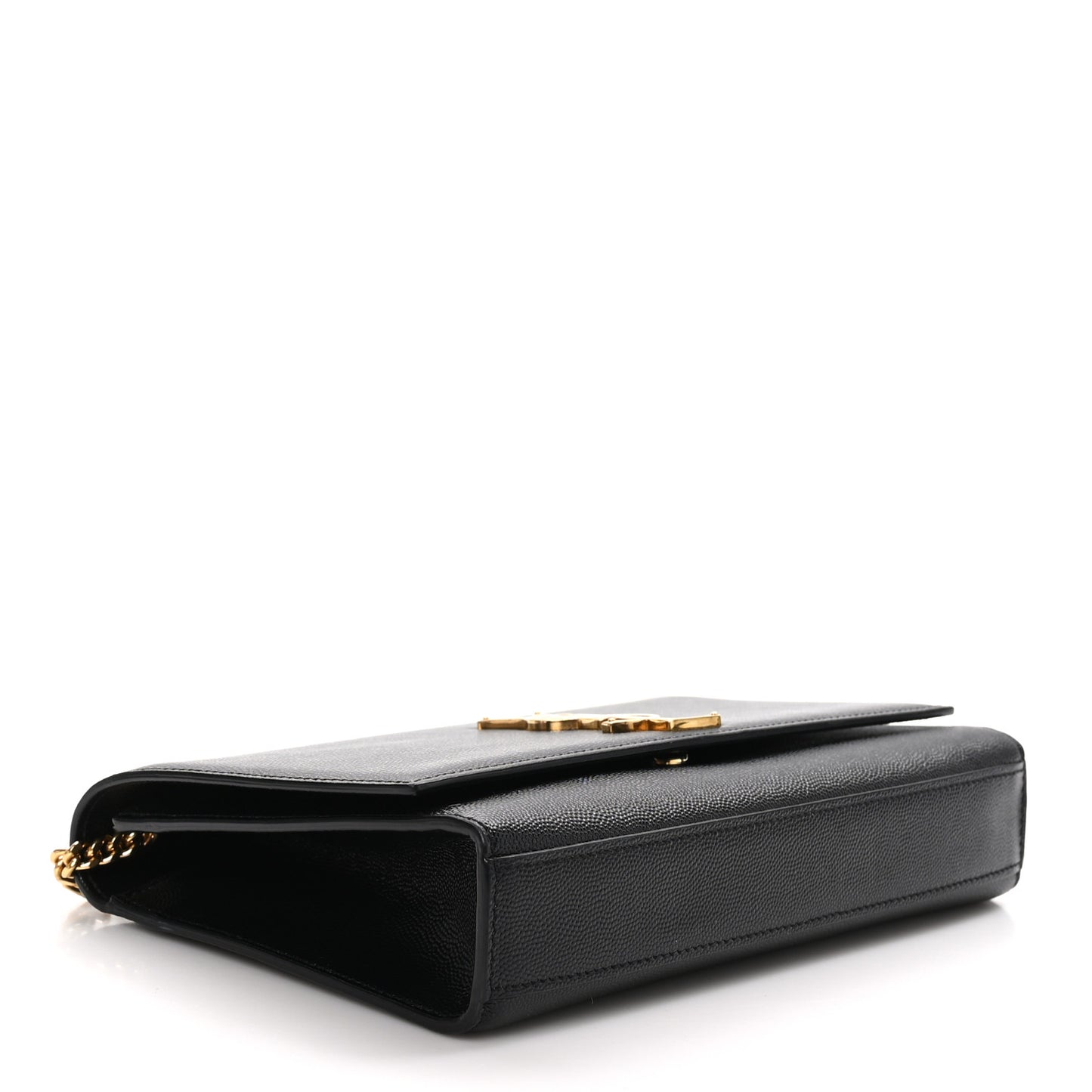 Grain De Poudre Medium Classic Monogram Kate Satchel Black