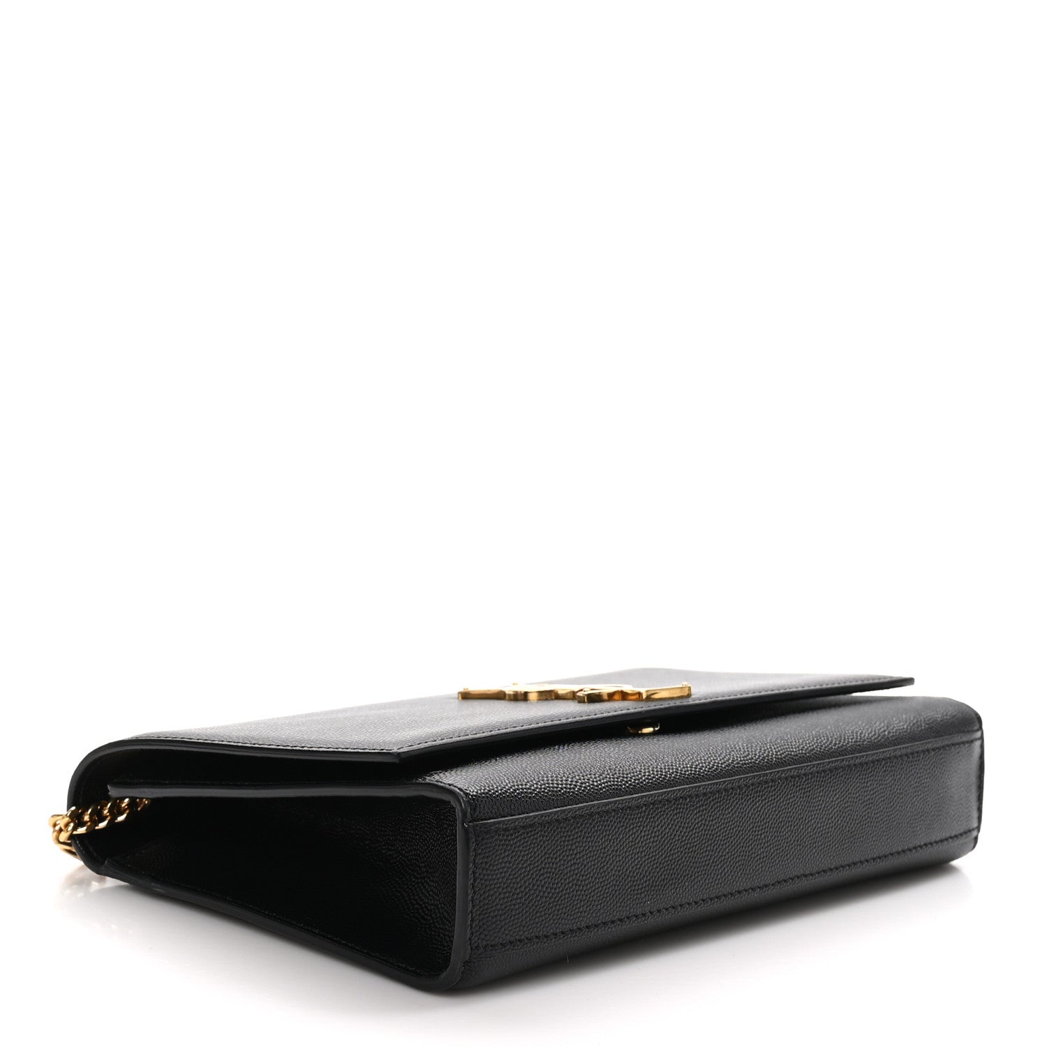 Saint Laurent Grain De Poudre Medium Classic Monogram Kate Satchel Black 4 of 10