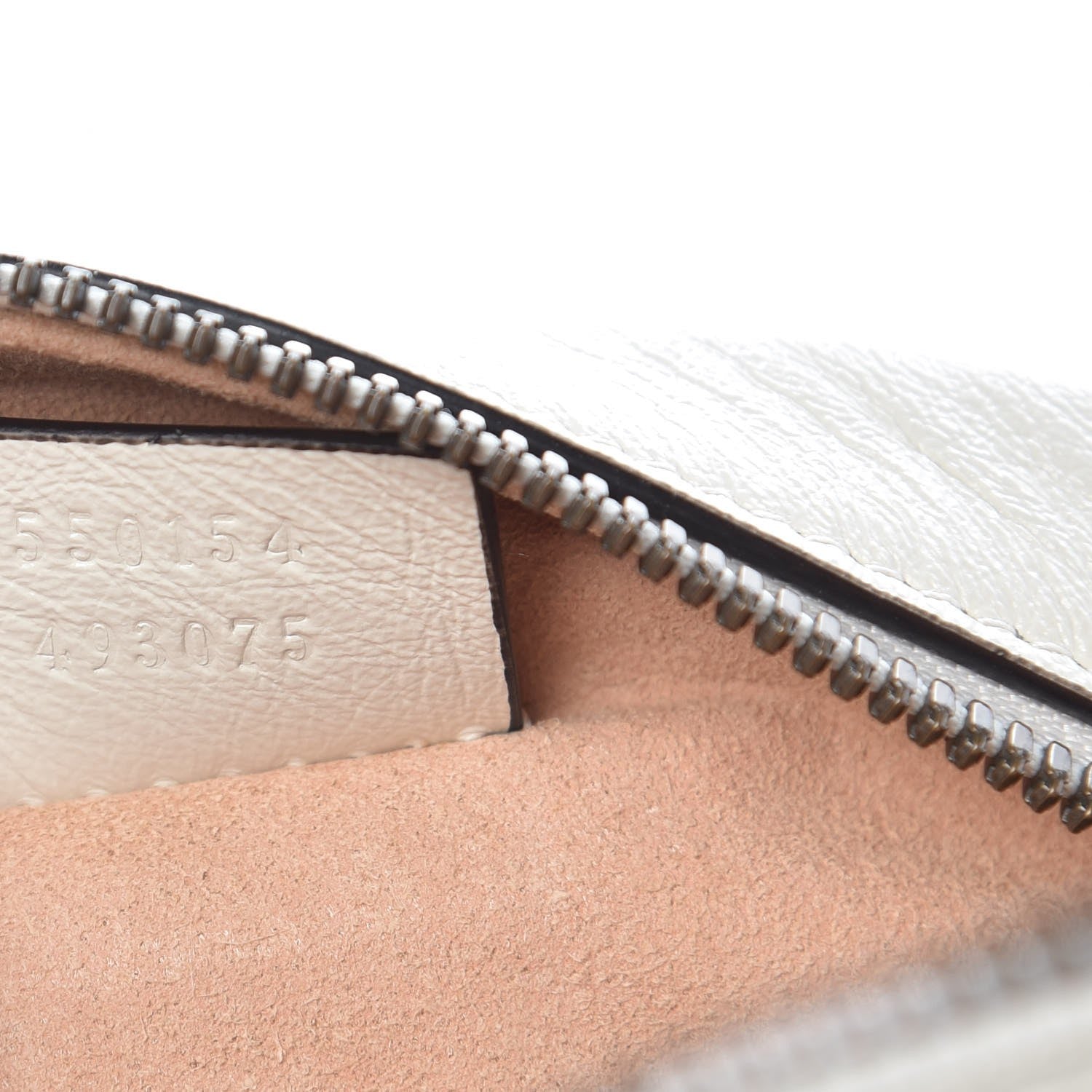 Gucci Calfskin Matelasse Mini GG Marmont Round Shoulder Bag White 6 of 7