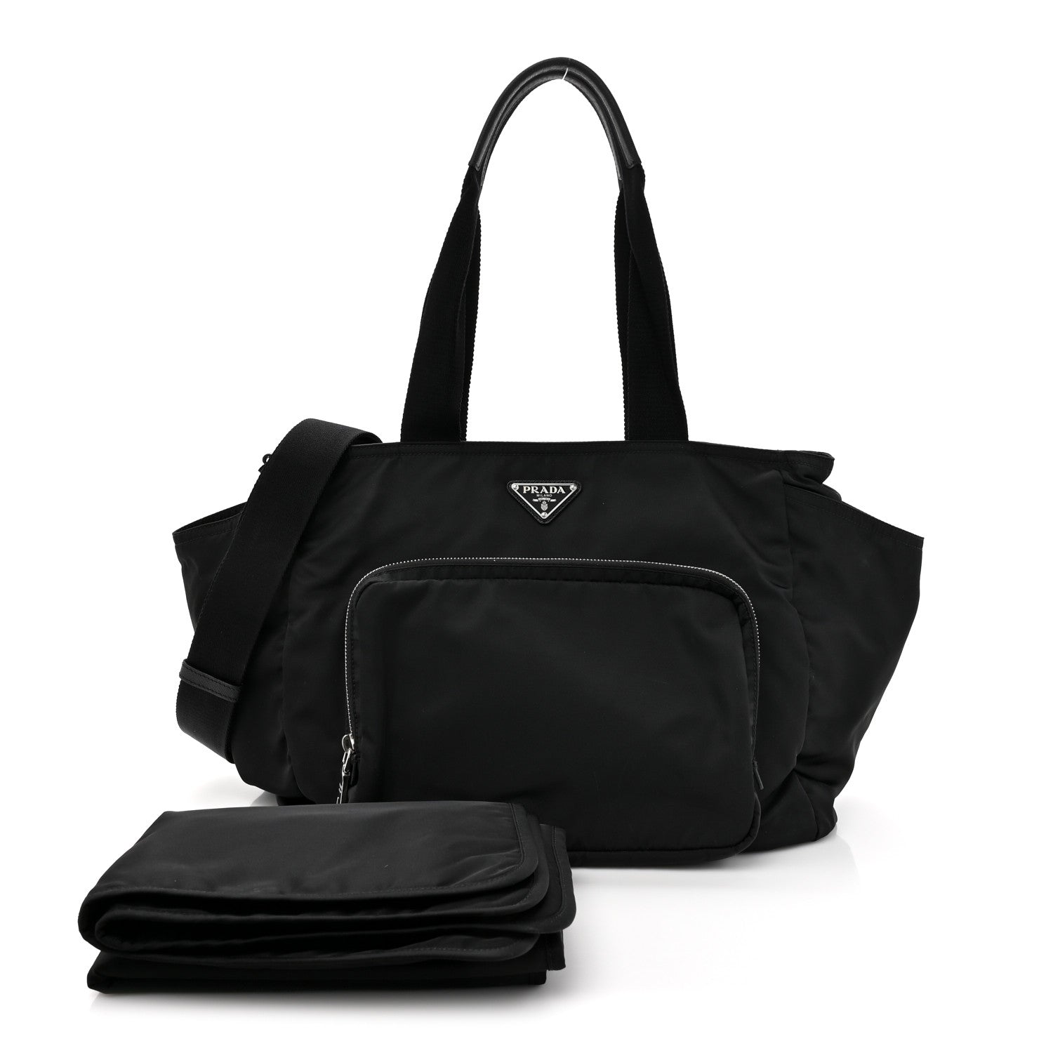 Prada Nylon Vela Baby Bag Black 3 of 10