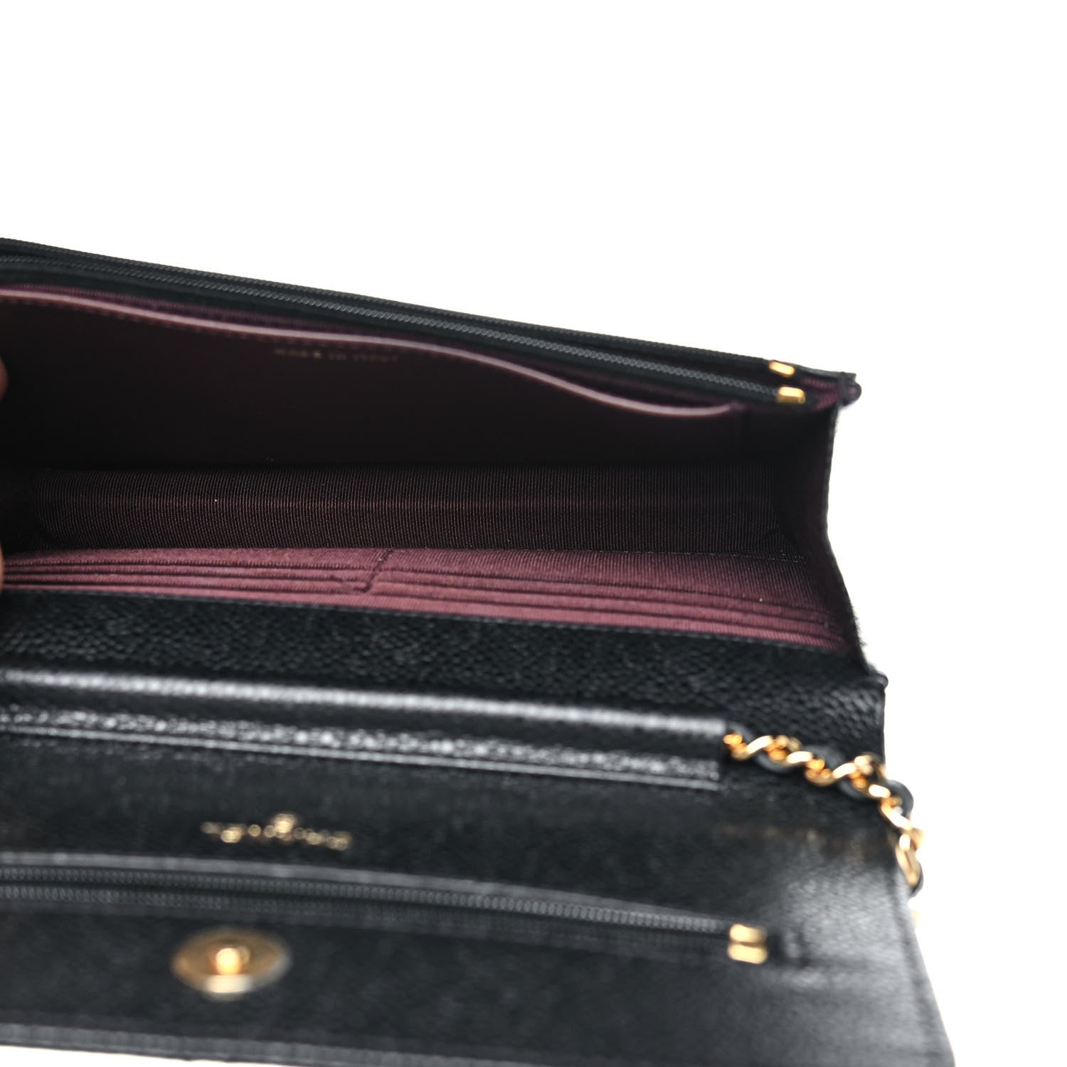 Chanel Caviar Quilted Wallet On Chain WOC Black 5 of 11