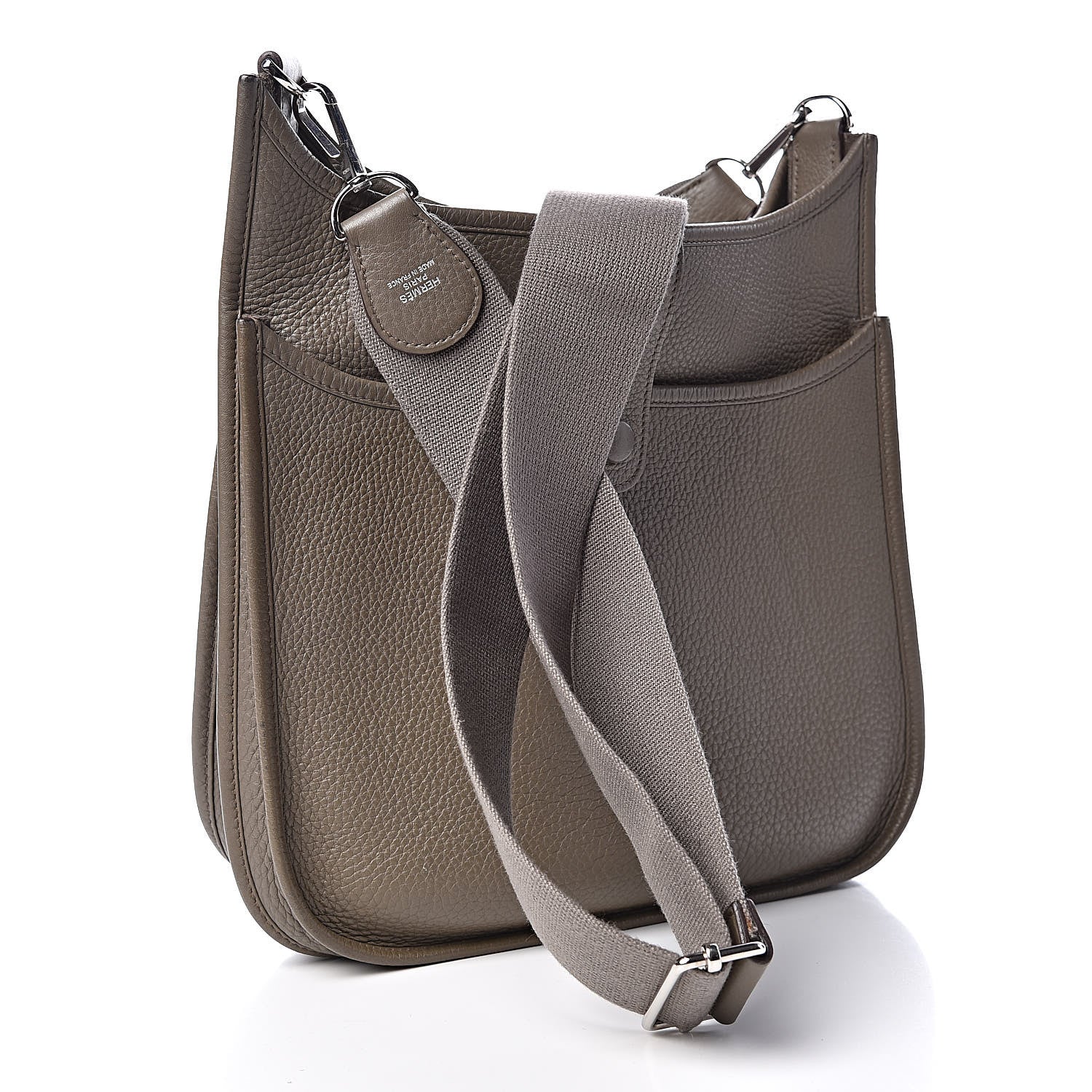 Hermes Taurillon Clemence Evelyne III PM Etain 3 of 12