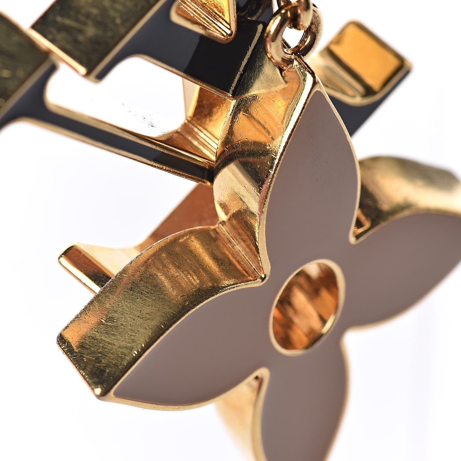 Louis Vuitton Fleur De Monogram Bag Charm Dore 4 of 4