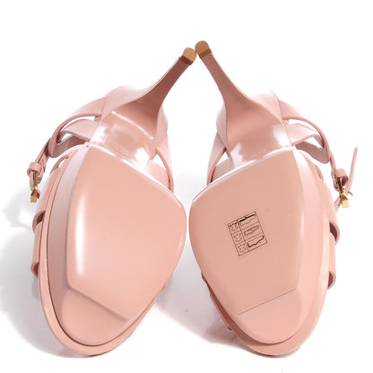 Saint Laurent Leather Tribute 75 Platform Sandals Pale Blush 39.5 5 of 7