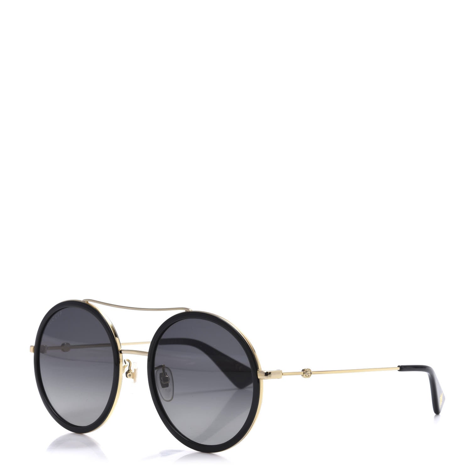 Gucci Round Frame Sunglasses GG0061S Black 1 of 8