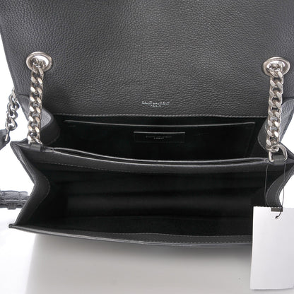 Saint Laurent Grained Calfskin Embossed Monogram Medium Sunset Storm 5 of 7