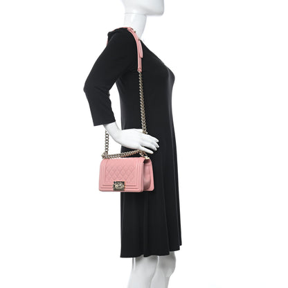 Chanel Lambskin Quilted Small Boy Flap Pink 2 of 12