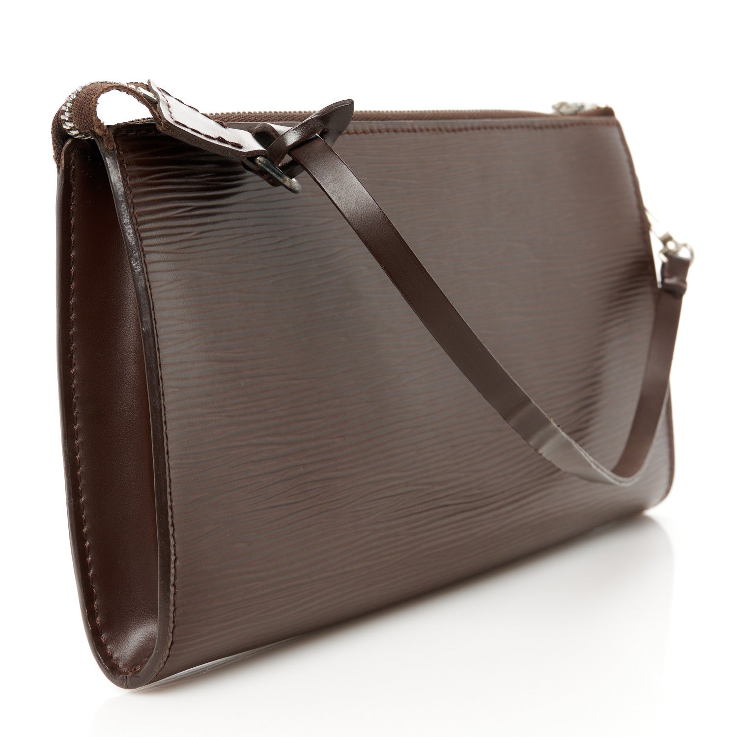 Louis Vuitton Epi Pochette Accessories 24 Moka 3 of 12