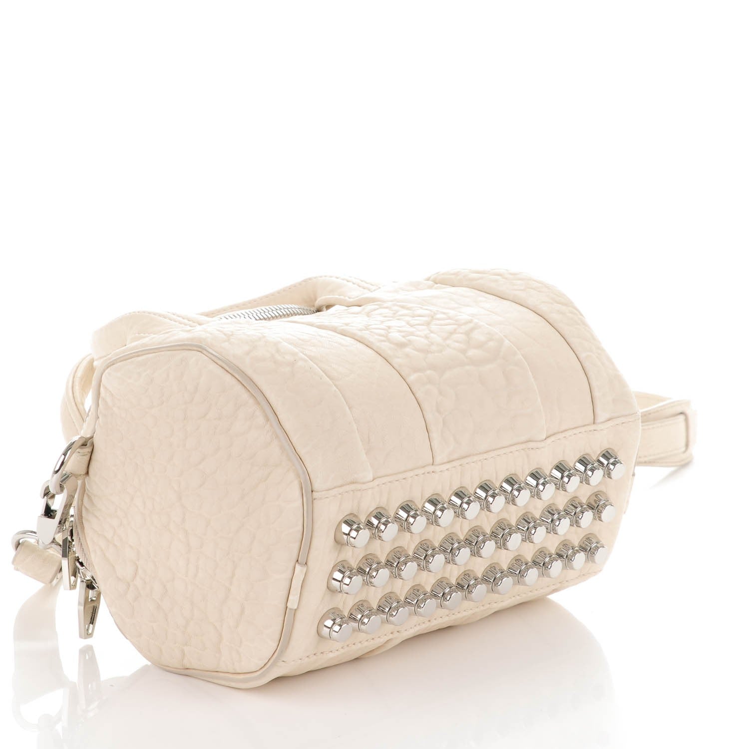 Alexander Wang Pebbled Lambskin Mini Rockie Opaline Rhodium Hardware 4 of 11