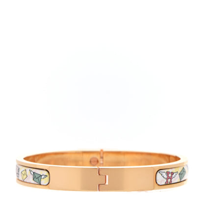 Hermes Enamel Printed Hermes Flagship Mini Clic Kelly Bracelet PM Jasmin 3 of 5