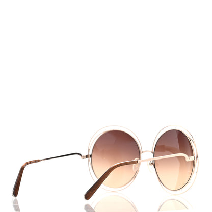 Chloe Metal Carlina Oversized Round Sunglasses CE114SD Gold 4 of 8