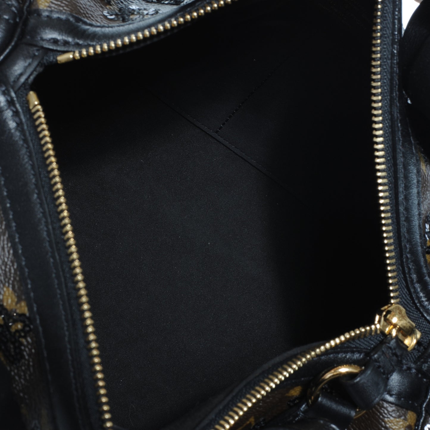 Monogram Sequins Eclipse Speedy 28 Black