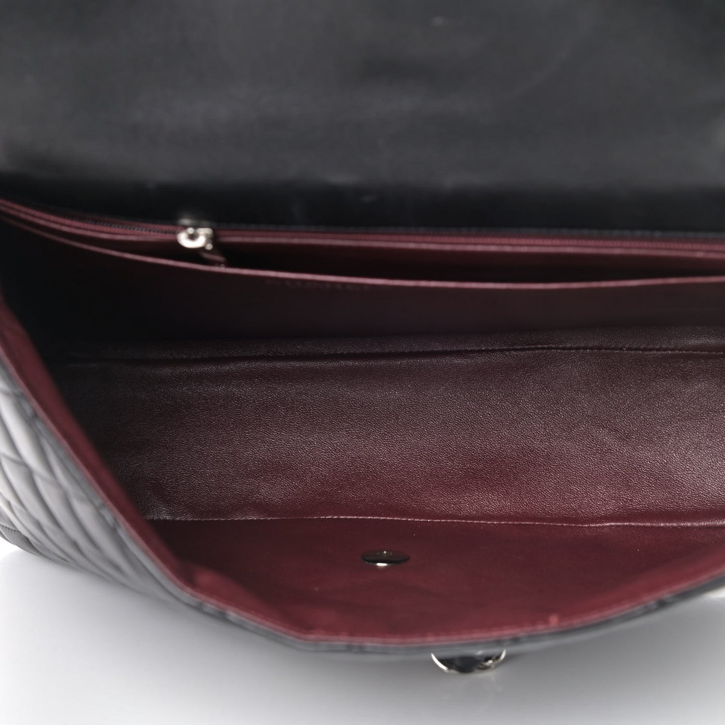 Lambskin Quilted Maxi Single Flap Black