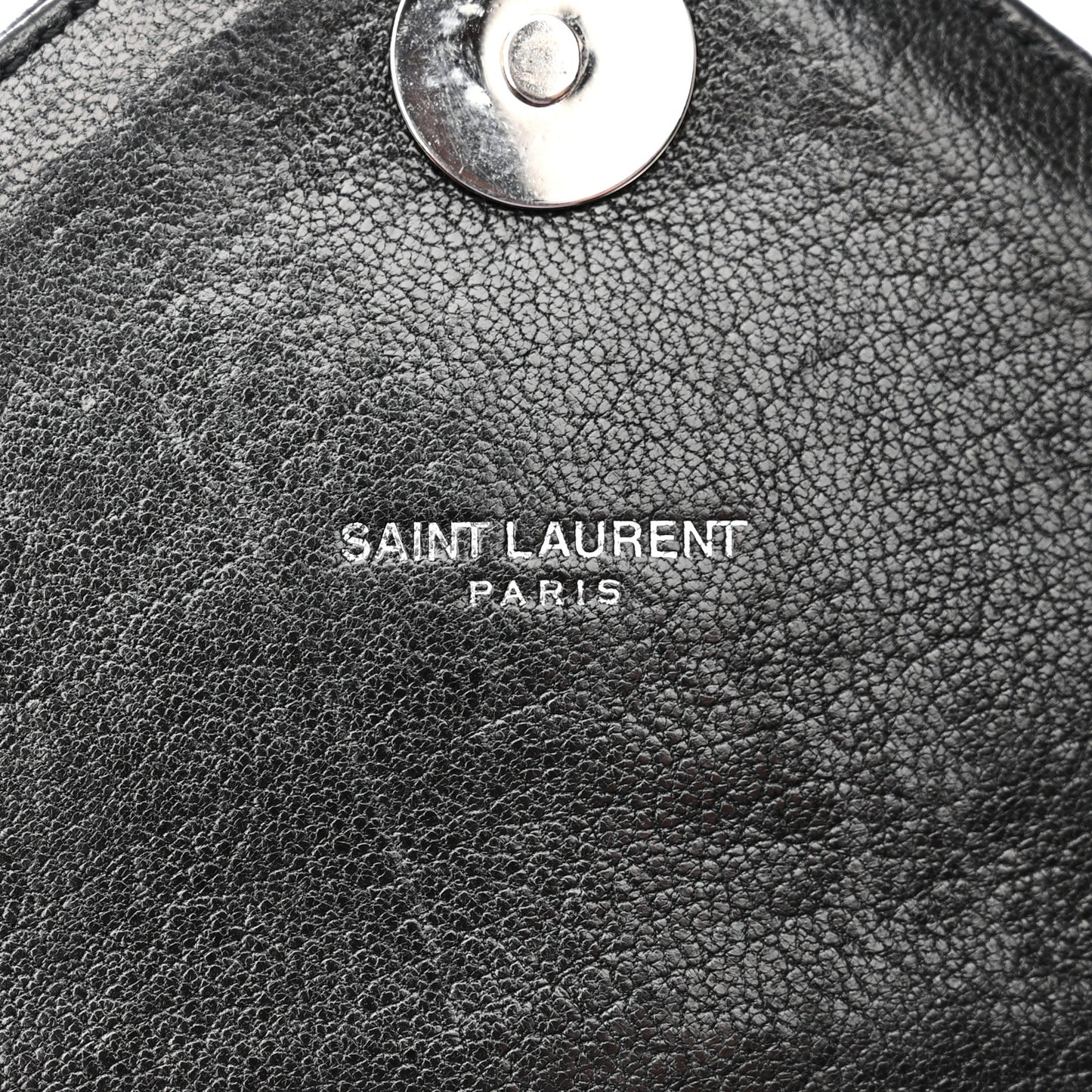Sheepskin Matelasse Chevron Monogram Medium College Bag Black