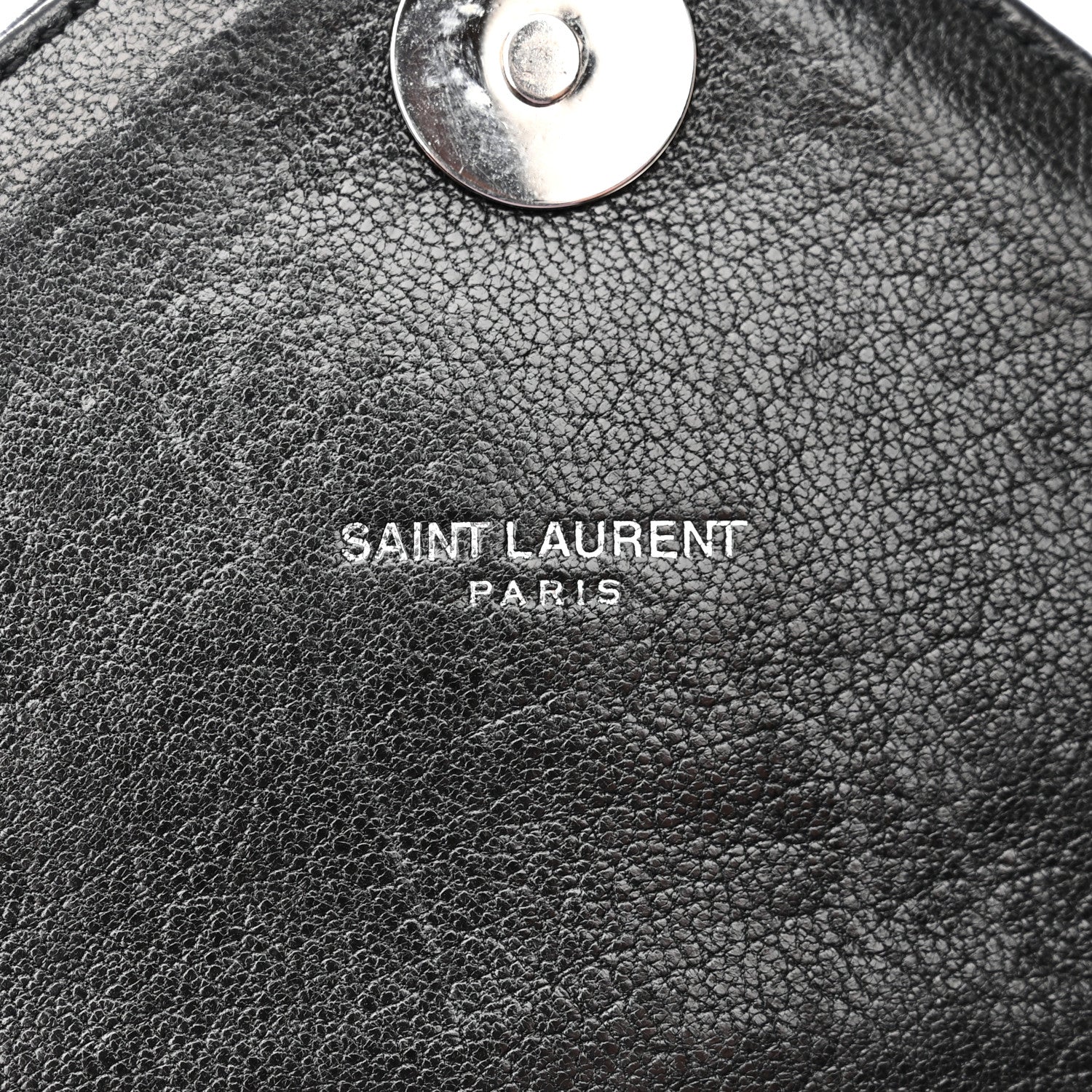 Saint Laurent Sheepskin Matelasse Chevron Monogram Medium College Bag Black 6 of 13