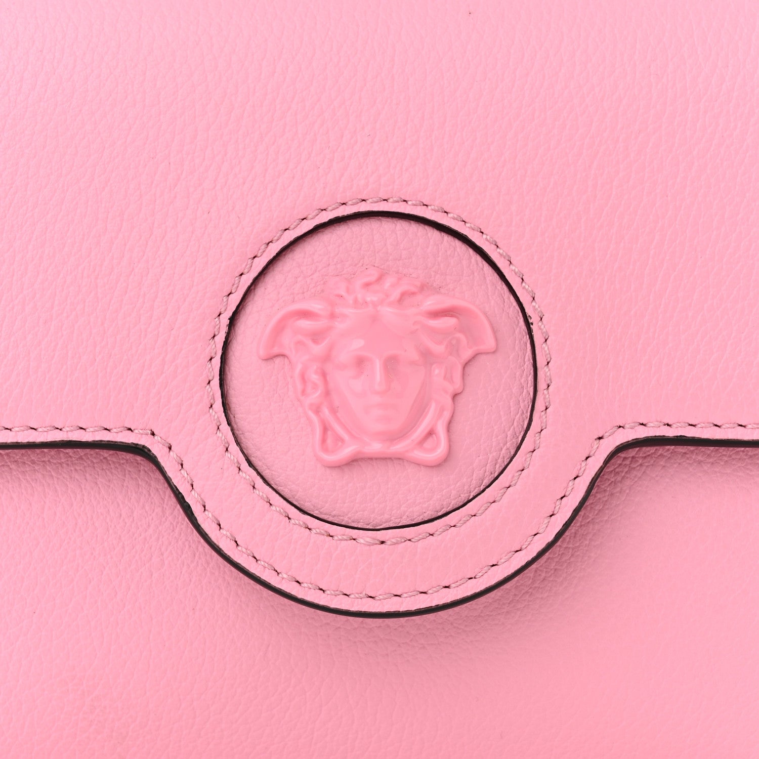 Versace Grained Calfskin La Medusa Crossbody Bag Pink 7 of 10