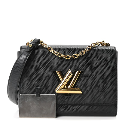 Louis Vuitton Epi Twist Shoulder Bag MM Black 3 of 10