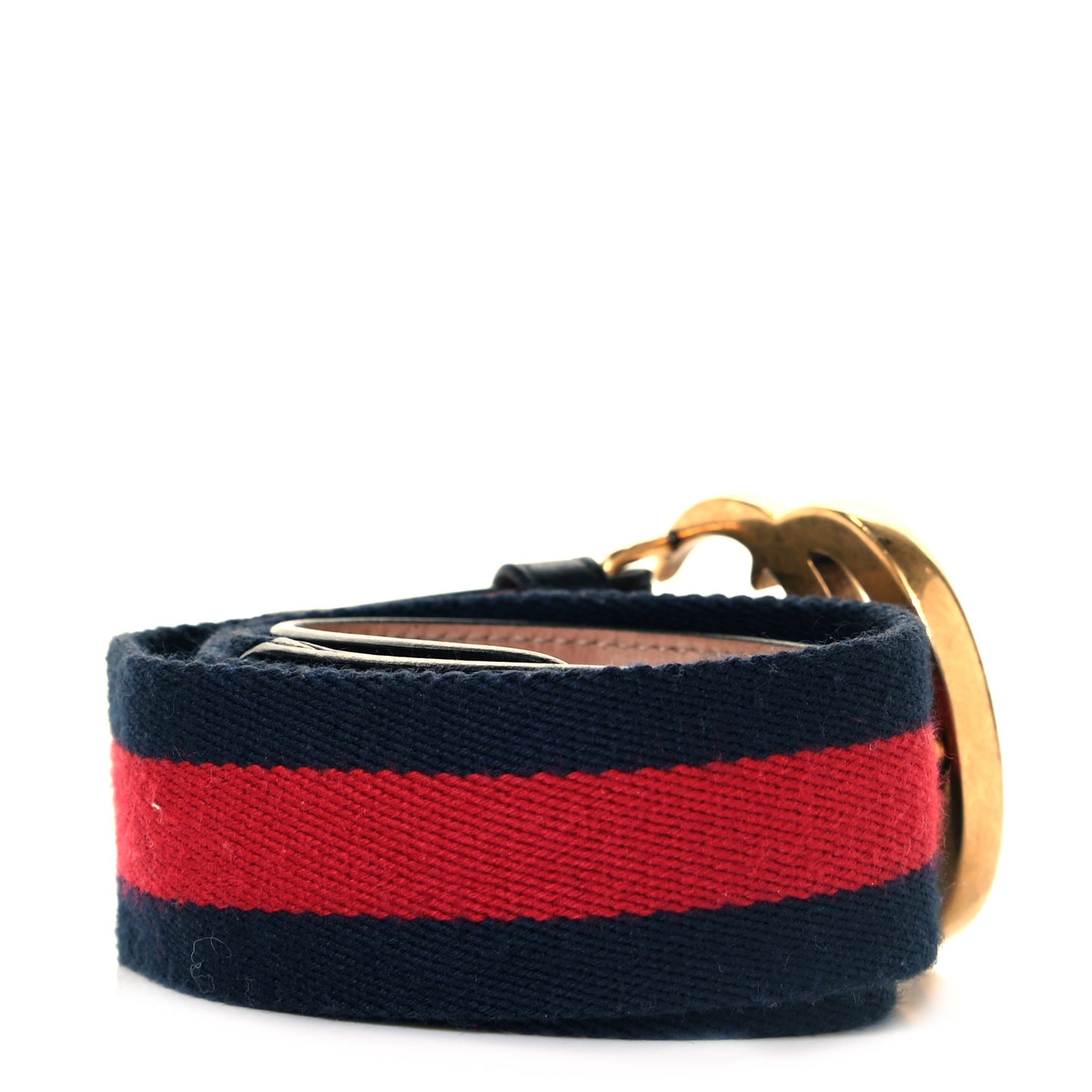 Nylon Calfskin Double G Web 40mm Belt 80 32 Blue Red Black