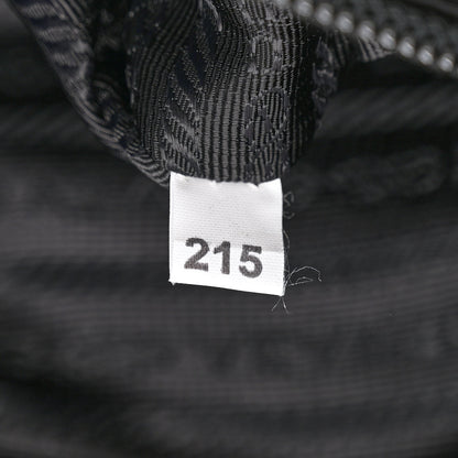 Prada Nylon New Vela Studded Backpack Black Green 8 of 12