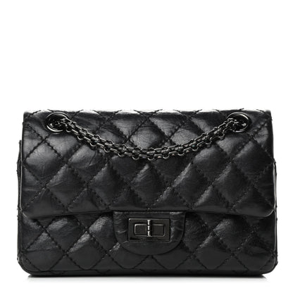 Chanel Aged Calfskin Quilted 2.55 Reissue 224 Flap So Black 1 of 4