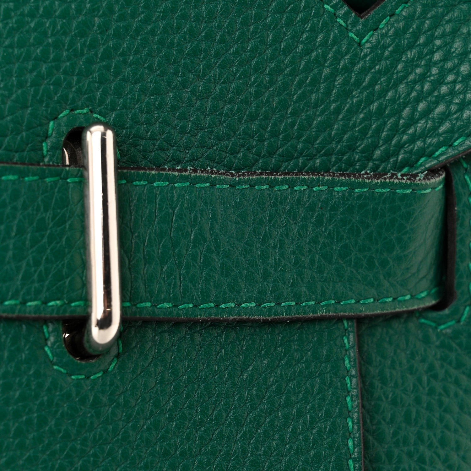 Hermes Taurillon Clemence Jypsiere 34 Malachite 13 of 14