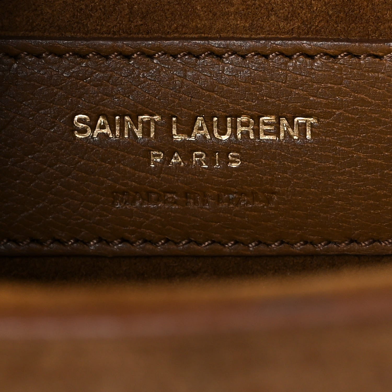 Saint Laurent Suede Fringe Small Monogram Satchel Light Ocre 7 of 11