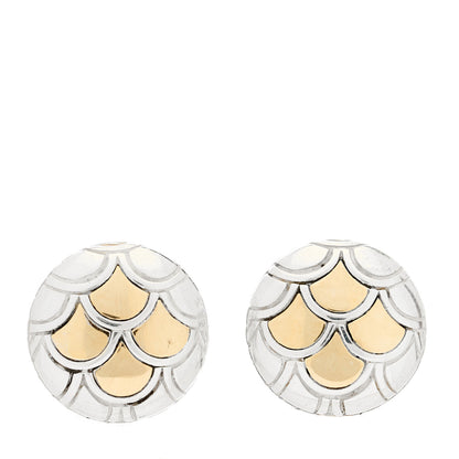 John Hardy Sterling Silver 18K Yellow Gold Naga Earrings 1 of 4