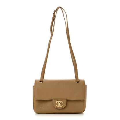 Chanel Grained Calfskin Mini Souplissimo Maxi Flap Dark Beige 1 of 11