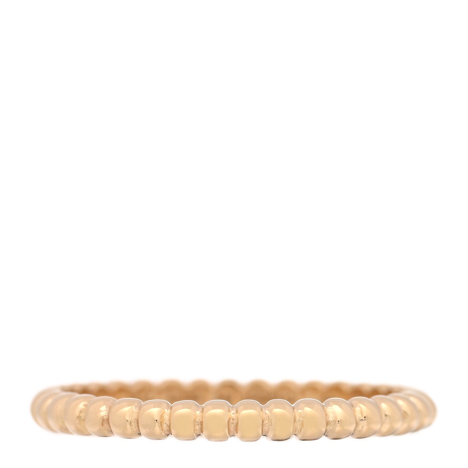 Van Cleef & Arpels 18K Yellow Gold Small Perlee Ring 54 6.75 1 of 4