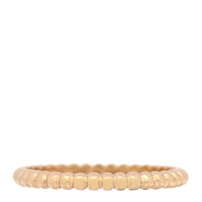 Van Cleef & Arpels 18K Yellow Gold Small Perlee Ring 54 6.75 1 of 4