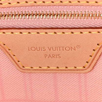 Louis Vuitton Damier Azur Neo Neverfull MM Rose Ballerine 7 of 11