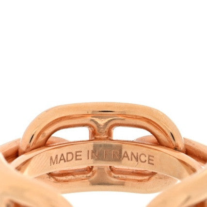 Plated Brass Regate Scarf Ring Plaque Or Rose