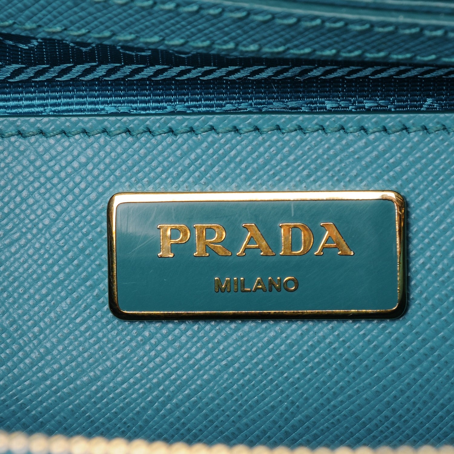 Prada Saffiano Large Galleria Double Zip Tote Turchese 6 of 10