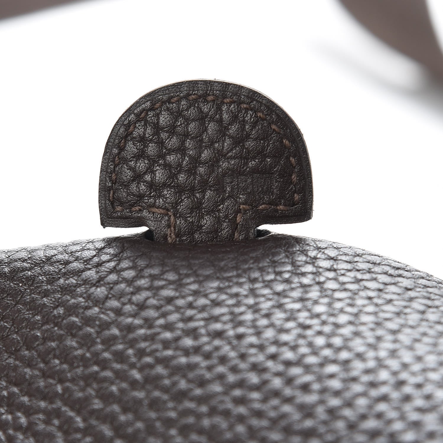 Hermes Taurillon Clemence Evelyne II PM Chocolate 7 of 12