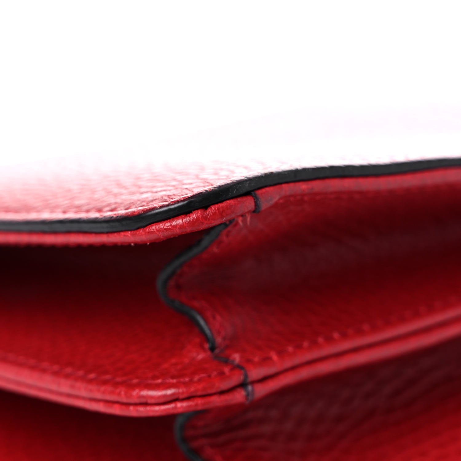 Gucci Dollar Calfskin Small Interlocking G Shoulder Bag Red 11 of 12