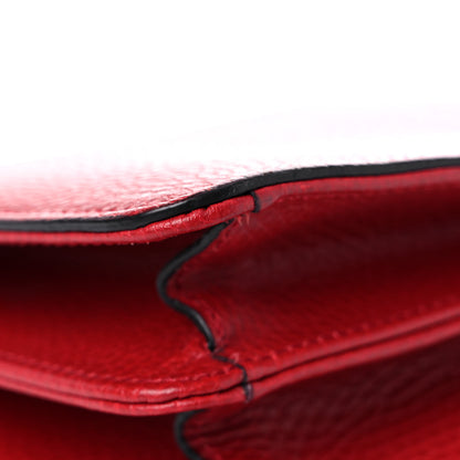 Gucci Dollar Calfskin Small Interlocking G Shoulder Bag Red 11 of 12