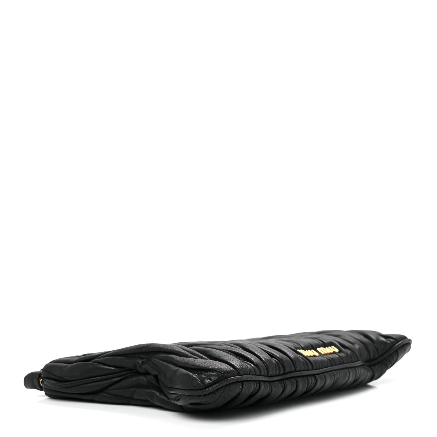 Miu Miu Nappa Matelasse Clutch Black 3 of 13