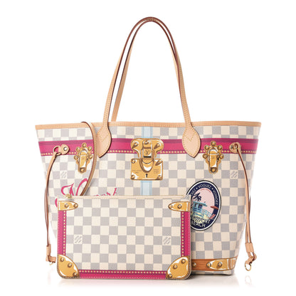 Louis Vuitton Damier Azur Summer Trunks Newport Beach Neo Neverfull MM 1 of 13