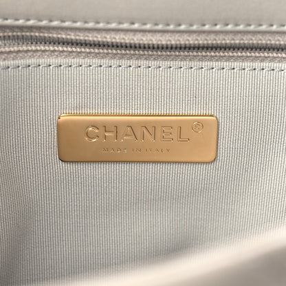 Chanel Goatskin Quilted Medium Chanel 19 Flap Grey 7 of 15