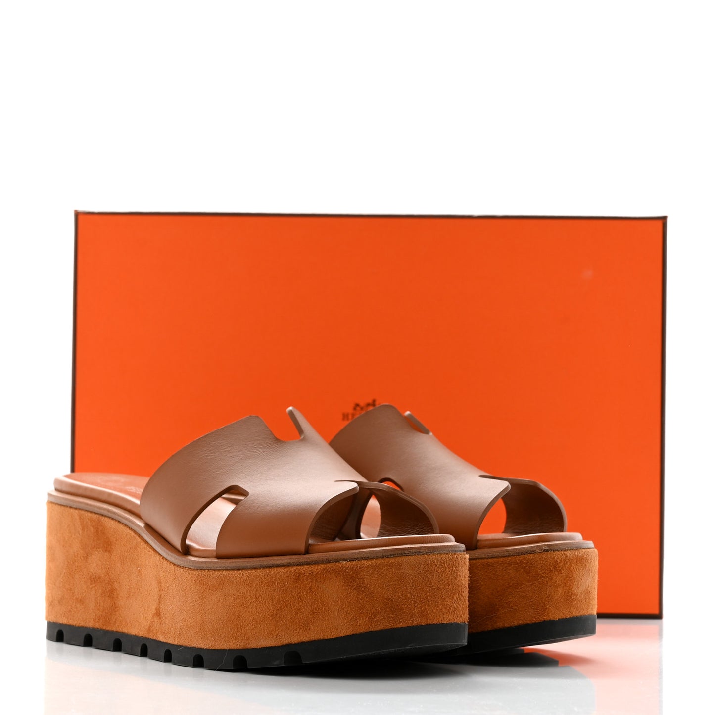 Calfskin Suede Eze 30 Sandals 36 Naturel