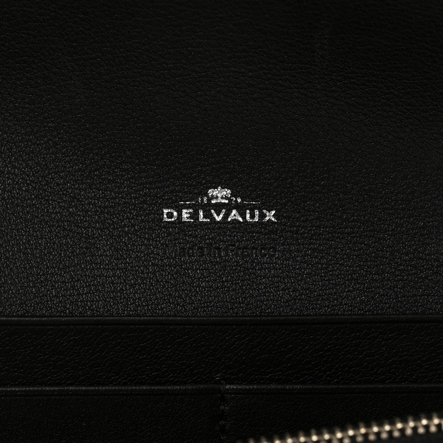 Calfskin Lizard Long Madame Polo Clutch Black
